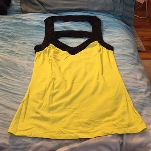 Yellow and Black Size Small Express Strappy Tank